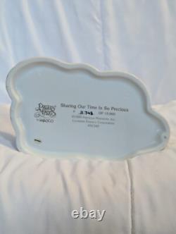Precious Moments Figurine/Glass Case 456349-Sharing Our Time Is So Precious-COA
