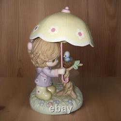 Precious Moments Figurine I'll Always Be There For You Girl With Umbrella