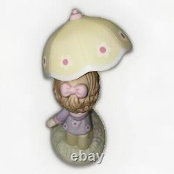 Precious Moments Figurine I'll Always Be There For You Girl With Umbrella