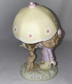 Precious Moments Figurine I'll Always Be There For You Girl With Umbrella