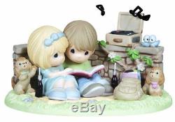 Precious Moments Figurine, Limited Edition Couple Listening to Record Player, Ne