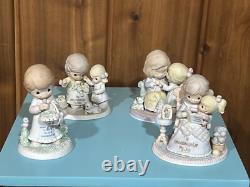 Precious Moments Figurine My granddaughter my Joy Set Of 4 Hamilton Collection
