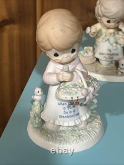 Precious Moments Figurine My granddaughter my Joy Set Of 4 Hamilton Collection