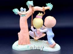 Precious Moments Figurine Swinging into Childhood Memories