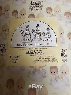 Precious Moments Figurine THEY FOLLOWED THE STAR E5624 Nativity Set