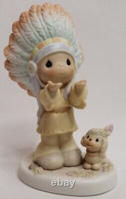 Precious Moments Figurine The Lord is Our Chief Inspiration Signed by Sam in box
