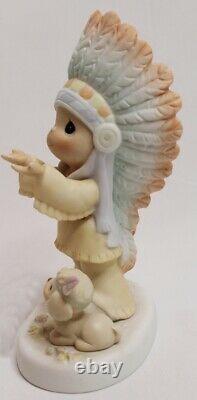 Precious Moments Figurine The Lord is Our Chief Inspiration Signed by Sam in box