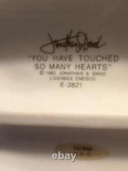 Precious Moments Figurine You Have Touched So Many Hearts 1983 E-2821