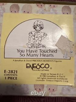 Precious Moments Figurine You Have Touched So Many Hearts 1983 E-2821