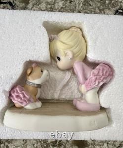 Precious Moments Figurines I Believe In You 124014 Bulldog and Ballerina