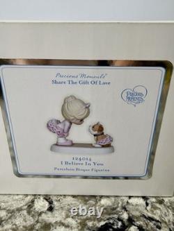 Precious Moments Figurines I Believe In You 124014 Bulldog and Ballerina