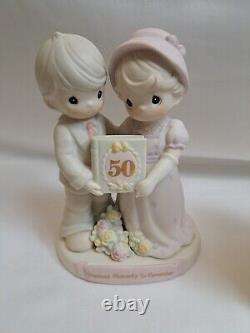 Precious Moments Figurines Lot Bible, Bell And Figurines, Two In Box Excellent