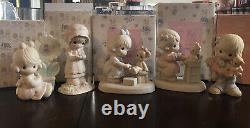 Precious Moments Figurines Lot of 24 Assorted Themes In Original Boxes 1978-2001