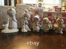 Precious Moments Figurines Lot of 24 Assorted Themes In Original Boxes 1978-2001