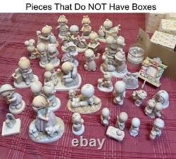 Precious Moments Figurines More MIXED LOT of 60 Pieces Some with Original Boxes