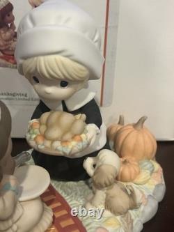 Precious Moments First Thanksgiving Limited Edition Figurine