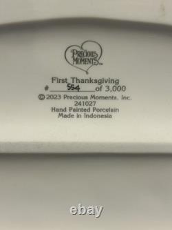 Precious Moments First Thanksgiving Limited Edition Figurine