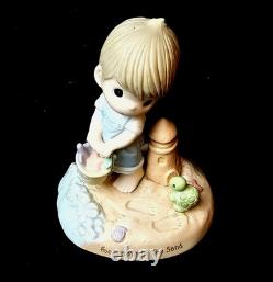 Precious Moments Footprints In The Sand #103031 Beach Ocean Shells Turtle Castle