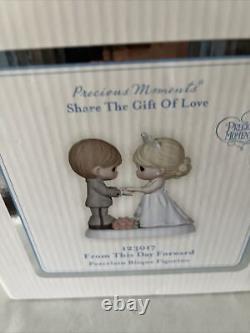 Precious Moments, From This Day Forward Bisque Porcelain Figurine, 123017 New