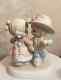 Precious Moments Girl Are Dancing With Cowboy Sculpture Statue Collection Rare