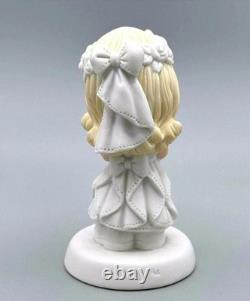Precious Moments Girl Figurine with Rosary and Flower Crown
