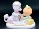 Precious Moments Girl Grooming Poodle Dog Figurine Beauty Kit Pastel Porcelain
