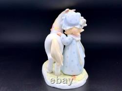 Precious Moments Girl w Pony Figurine Sweet Pastel Collectible Friendship