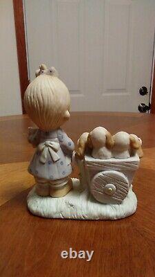 Precious Moments God Loveth A Cheerful Giver 1977 Figurine. Retired