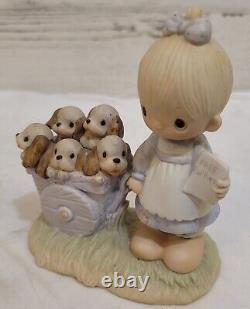 Precious Moments God Loveth A Cheerful Giver 1977 Original Box Label Enescoware