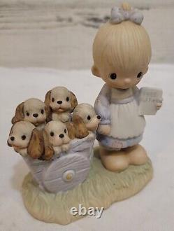 Precious Moments God Loveth A Cheerful Giver 1977 Original Box Label Enescoware