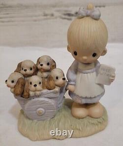 Precious Moments God Loveth A Cheerful Giver 1977 Original Box Label Enescoware