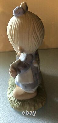 Precious Moments God Loveth A Cheerful Giver Figurine Unmarked Original 21