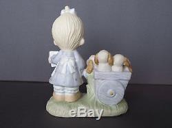 Precious Moments God Loveth A Cheerful Giver/Free Puppies E1378 Figurine