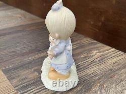 Precious Moments God Loveth A Cheerful Giver (Free Puppies) Figurine Retired