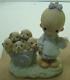 Precious Moments God Loveth A Cheerful Giver Free Puppies Sign 1977 Rare Retired