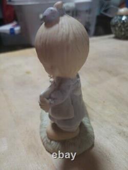 Precious Moments God Loveth a Cheerful Giver Free Puppies Sign 1977 Rare Retired