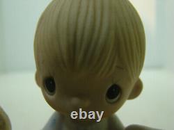 Precious Moments God Loveth a Cheerful Giver Free Puppies Sign 1977 Rare Retired