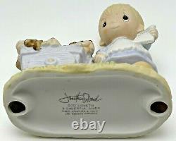 Precious Moments God Loveth a Cheerful Giver Free Puppies Sign 1977 Rare Retired