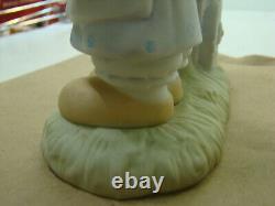 Precious Moments God Loveth a Cheerful Giver Free Puppies Sign 1977 Rare Retired