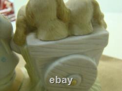 Precious Moments God Loveth a Cheerful Giver Free Puppies Sign 1977 Rare Retired