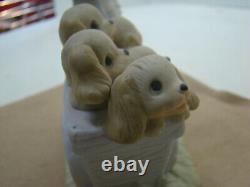 Precious Moments God Loveth a Cheerful Giver Free Puppies Sign 1977 Rare Retired