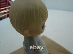 Precious Moments God Loveth a Cheerful Giver Free Puppies Sign 1977 Rare Retired