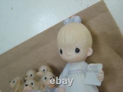 Precious Moments God Loveth a Cheerful Giver Free Puppies Sign 1977 Rare Retired