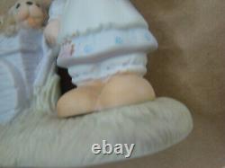 Precious Moments God Loveth a Cheerful Giver Free Puppies Sign 1977 Rare Retired