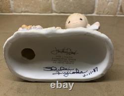 Precious Moments God Loveth a Cheerful Giver Signed & dated Original 21 Rare