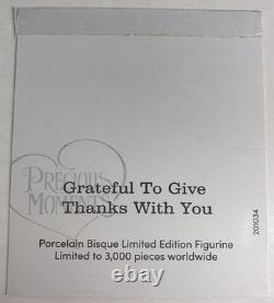 Precious Moments Grateful To Give Thanks With You 201034 Thanksgiving #/3000 NEW