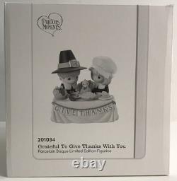 Precious Moments Grateful To Give Thanks With You 201034 Thanksgiving #/3000 NEW