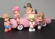Precious Moments Grease Pink Ladies Six Piece Set! Hamilton No Box Or Certs