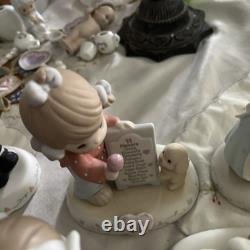 Precious Moments Growing In Grace Brunette, Ages 1-12 Figurines Good Condition