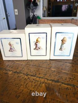 Precious Moments Growing In Grace Porceline Bisque Figurines Age 14, 15, 16